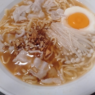 マルちゃん味噌ラーメン　夏バテ予防ニンニク